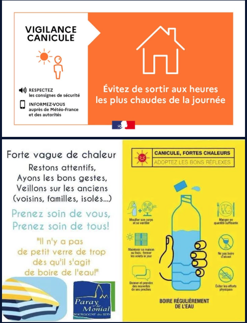 Déclenchement d'alerte canicule ORANGE