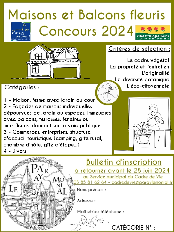 Concours 2024 des Maisons et Balcons fleuris de PLM!