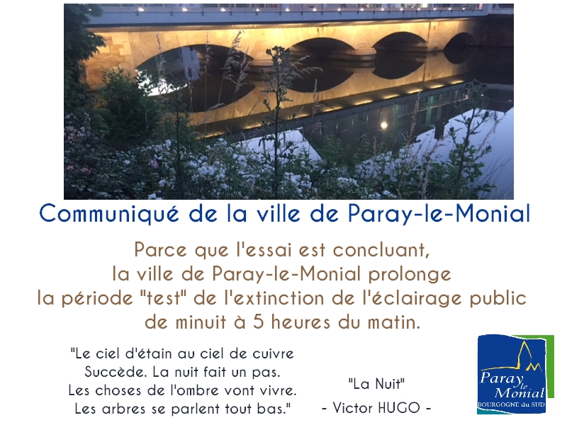 Communiqué de la Ville de Paray-le-Monial